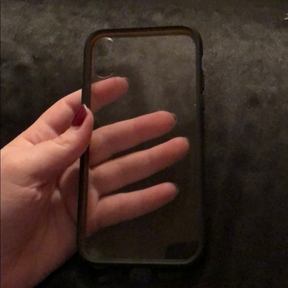 iPhone X clear bumper case